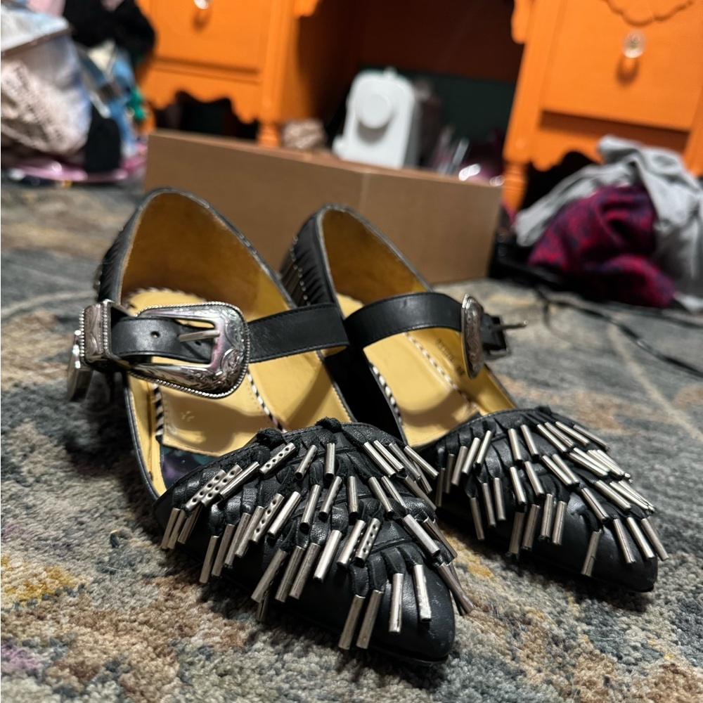 Toga Pulla buckled, embellish heels